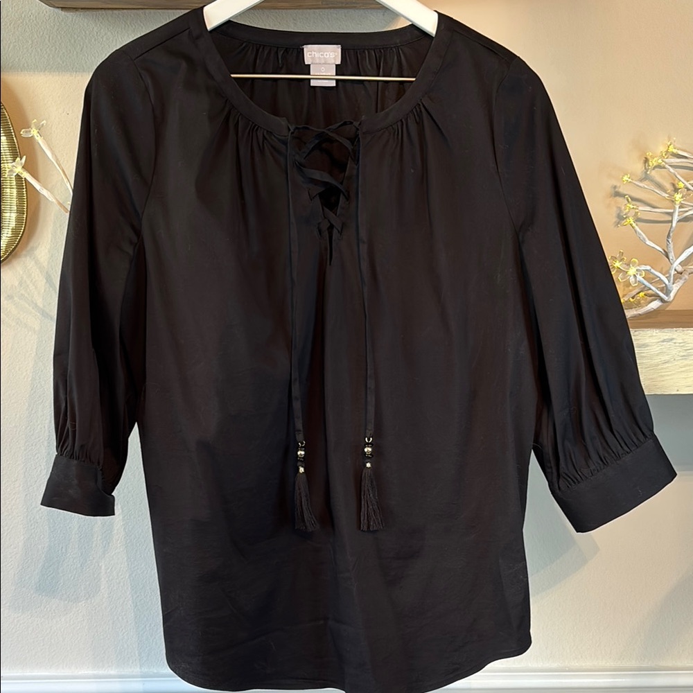 Chico's Black Women's Top